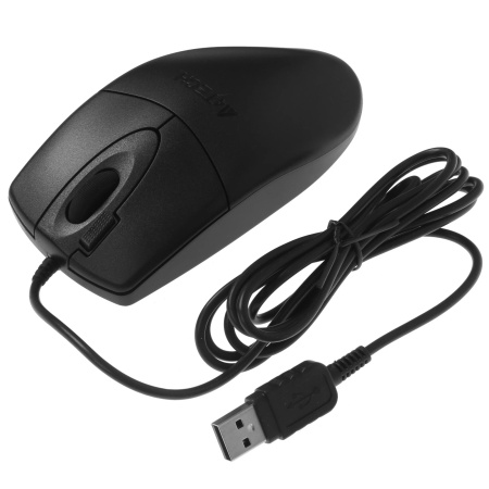 Мышь USB A4Tech OP-620D 2X оптическая V-Track, 1000dpi, кабель 1.8м, Black