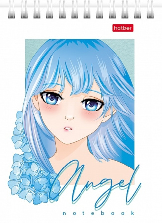 Блокнот Hatber А6 40л. "Ангелы аниме" 40Б6В1гр
