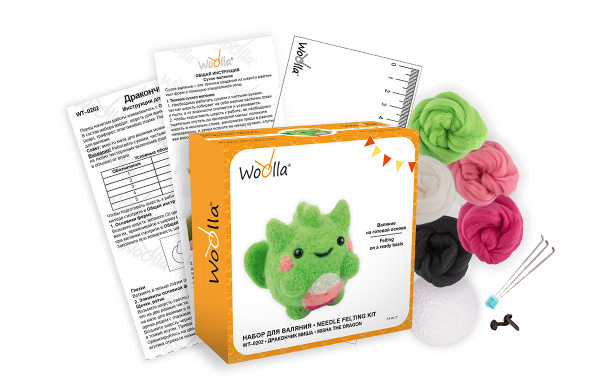 Набор для валяния "Woolla" WT-0202 "Дракончик Миша"