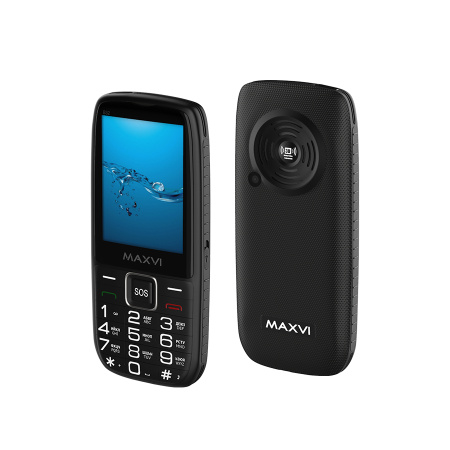 Сотовый Maxvi B32 Black 2sim/3.2"/320*240/microSD/1.3МП/Bt/2000мАч/моноблок