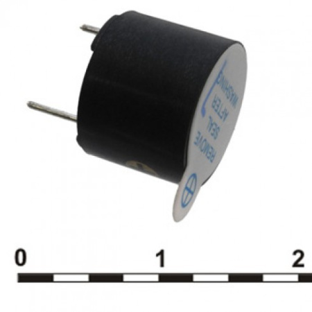 излучатель(зуммер) электромагнитный  3в, 2.3кГц, 85дБ, генератор, HCM1203X