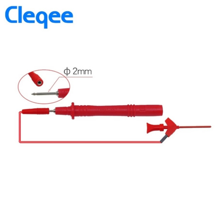 Насадка на щуп Cleqee P1511B, с захватом, черный+красный