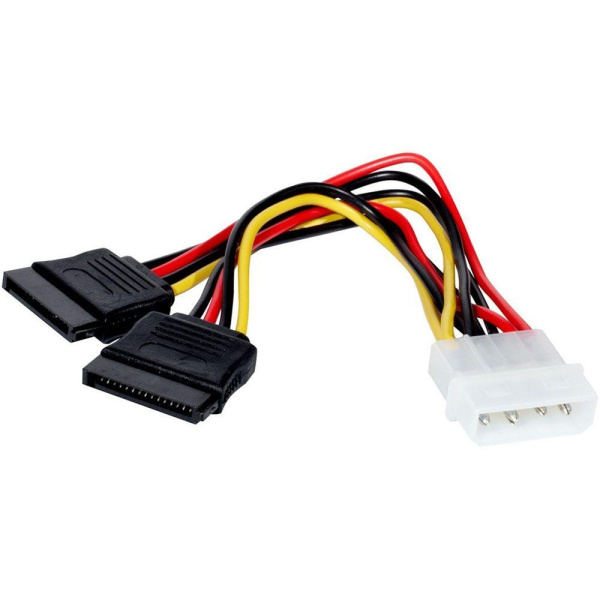 Кабель_питания Molex-2SATA ExeGate EX-CC-SATA-PSY 15см