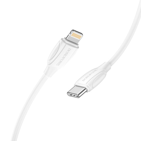 Кабель Lightning (m) - USB Type-C (m) BOROFONE BX19, 1м, 20W, белый