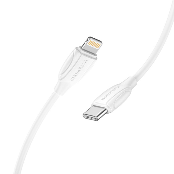 Кабель Lightning (m) - USB Type-C (m) BOROFONE BX19, 1м, 20W, белый