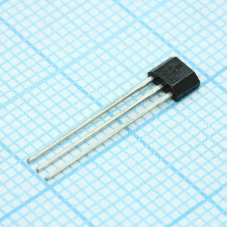 датчик холла биполярный SS49E, 3.3в/5в, 10мА TO92 (mark 49E)