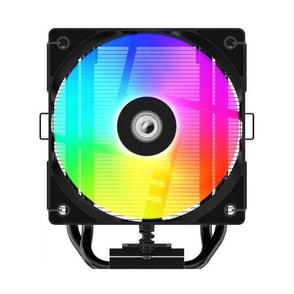 Кулер S115х/1200/1700/1851/AMx ID-COOLING SE-904-XT ARGB BLACK (180W/100mm/500-2500rpm/ARGB/4 тепл.трубки/черный)