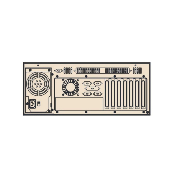 Корпус Advantech Bad Pack IPC-610MB-00HD 4U  Rack-mount Chassis, 7 слотов расширения, Отсеки: 1х 3,5"ext, 3x 5.25"ext 2x 12cm/ 82 CFM ball-bearing system fans, w/o PSU Advantech