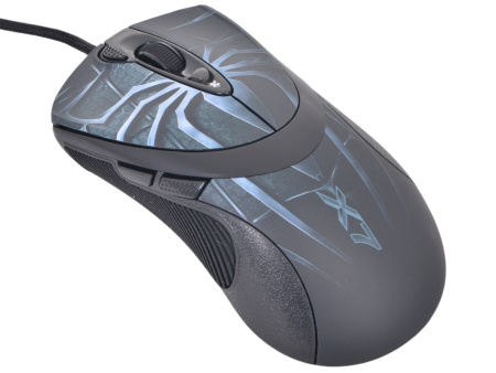 Игровая мышь USB A4Tech Oscar Editor XL-747H лазерная, 3600dpi, кабель 1.8м, Black/"Blue Spider" Игровая мышь USB A4Tech Oscar Editor XL-747H лазерная, 3600dpi, кабель 1.8м, Black/"Blue Spider"