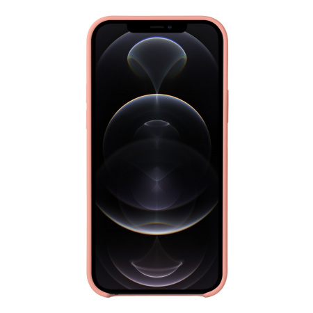 Накладка для iPhone 12/12 Pro Deppa Liquid Silicone розовая (87711)
