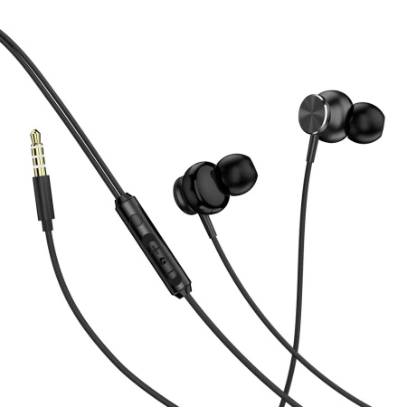 Гарнитура Perfeo CHROME внутриканальные, черное серебро, металические (PF_C3214)