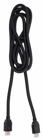 Кабель HDMI(m) - HDMI(m)  2.0м Cactus, v2.0, позол. контакт, черный (CS-HDMI.2-2)