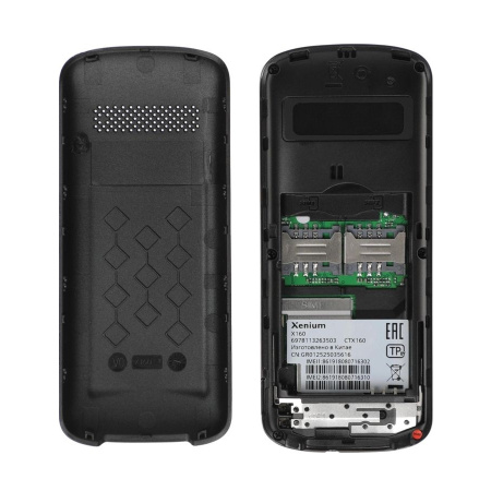 Сотовый Xenium X160 Black 2sim/1.77"/128*160/800мАч/моноблок