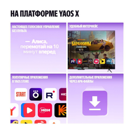 55" Телевизор Q-LED Яндекс ТВ Станция Про MiniLED (YNDX-00103)