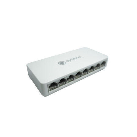 Коммутатор Optimus U1EN-8F 7 портов 10/100 Мбит/с RJ-45, 1 порт 10/100 Мбит/с RJ-45, Uplink