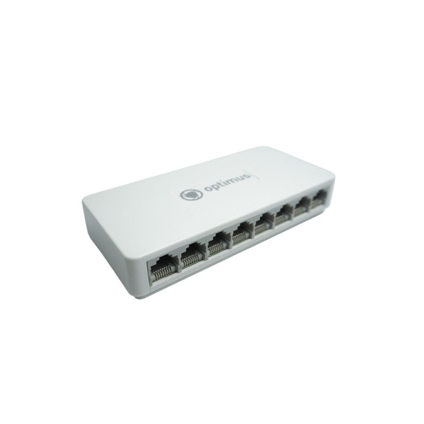Коммутатор Optimus U1EN-8F 7 портов 10/100 Мбит/с RJ-45, 1 порт 10/100 Мбит/с RJ-45, Uplink