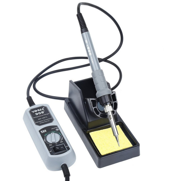 Паяльная станция Yihua 908+ portable, паяльник 220..480С, 60W