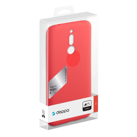 Чехол силиконовый для Xiaomi Redmi 8 Deppa Gel Color Case красный (87383)