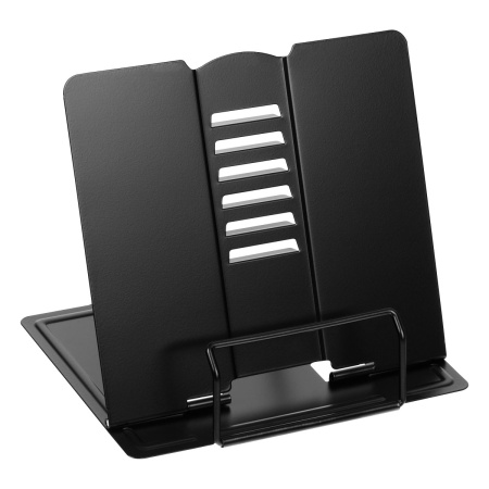 Подставка для книг СТАММ металлическая, черная ПКМ-31133