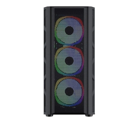 Корпус E-ATX Б_БП 1STPLAYER FIREBASE XP-E (USB, Audio, 4x120mm LED, черный)[XP-E-4F1]
