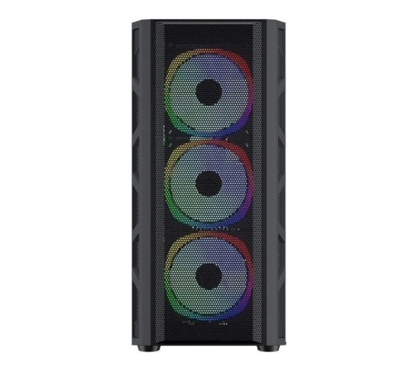 Корпус E-ATX Б_БП 1STPLAYER FIREBASE XP-E (USB, Audio, 4x120mm LED, черный)[XP-E-4F1]