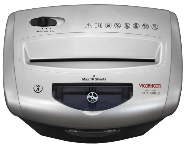 Уничтожитель документов Vigorhood  VS1008CD  (4,0x35мм;10лст;21л;P4) 7990