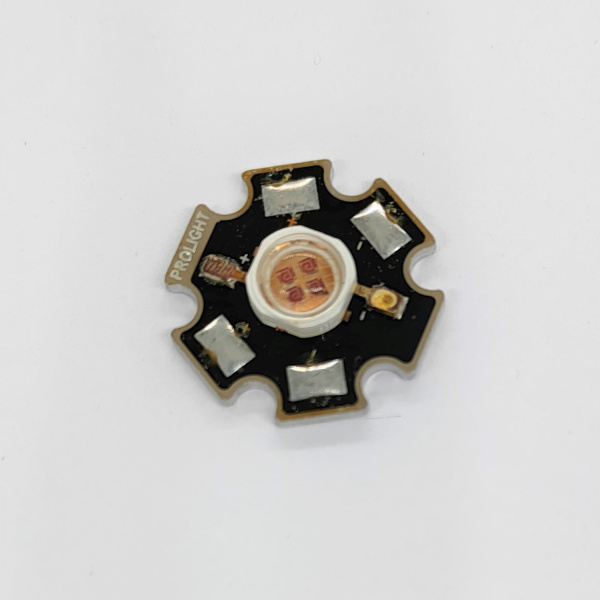 Светодиод мощный, 5вт, оранжевый, 4.4в, 0.7а, 120лм, 140°, LED, PG1N-5LAS