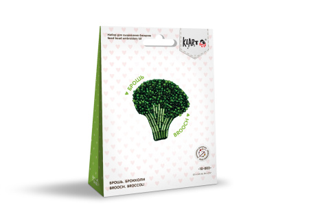 Набор для вышивания "Klart" 10-003 "Брошь. Брокколи" 5.5 х 5.5 см
