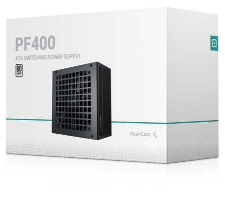 Блок питания 400Вт Deepcool PF400 80+ (APFC,120мм,2PCI-E,6SATA,80+)[R-PF400D-HA0B-EU]