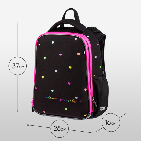Ранец Berlingo Expert "Love Yourself" 37*28*16см, 2 отделения, 2 кармана, RU-EX-1110