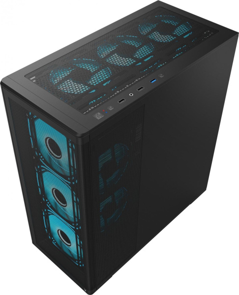 Корпус Formula Air Power G5 Plus черный без БП ATX 2xUSB2.0 audio bott PSU