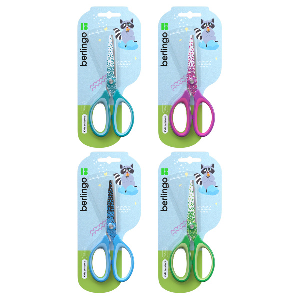 Ножницы 13,5см. Berlingo "Salute" ассорти (DNn_14040)