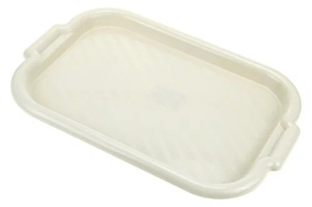 Поднос универсальный 27*39см Белый ротанг