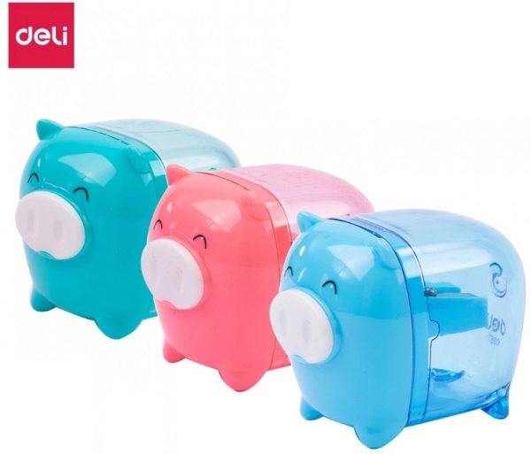 Точилка DELI "Piggy" (E0557)