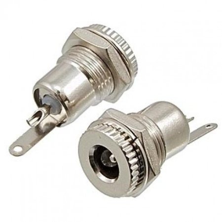 Разъем питания 5.5*2.1, гнездо, корпусной, металл, DC-099