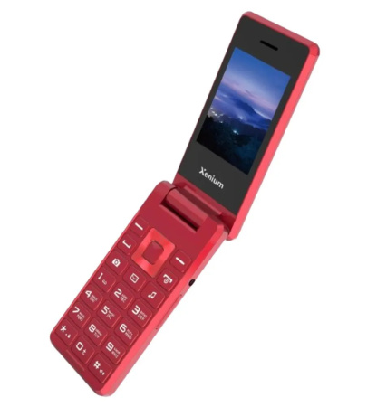Сотовый Xenium X600 Red 2sim/2.4"/320*240/32Mb/microSD/0.3Мп/Bt/1000мАч/раскладушка