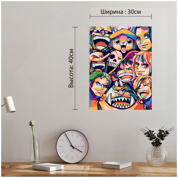 Картина по номерам RedPanda "Ван Пис Пираты" 30*40см (р54426)