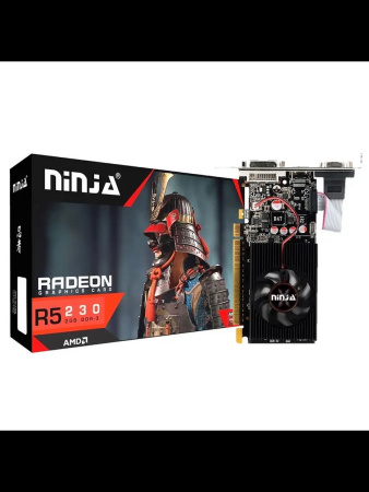 Видеокарта Radeon R5 230 Sinotex 1Гб Ninja GDDR3,64bit,DVI,HDMI,VGA,LP (AFR523013F) ret