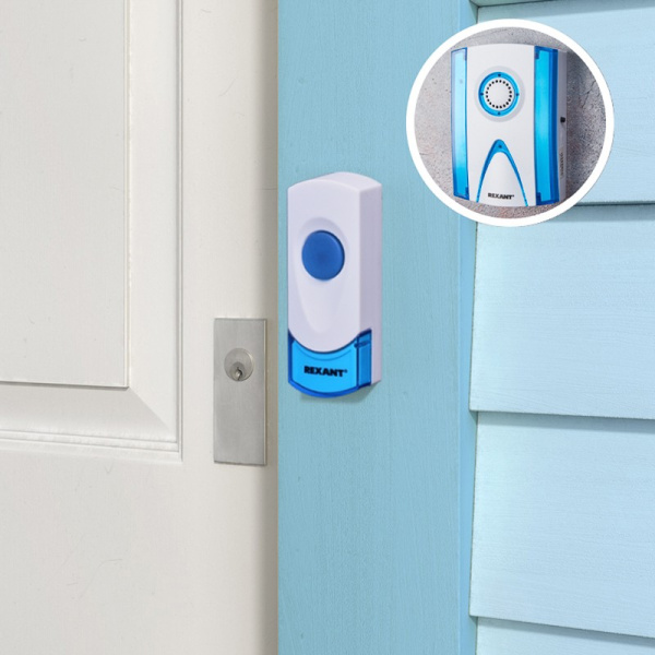 звонок беспроводной Rexant RX-3, IP44, 2ААА-23А