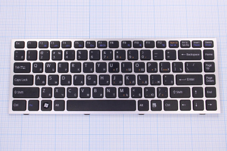 Клавиатура Sony VAIO S-Series чёрный (серая рамка)