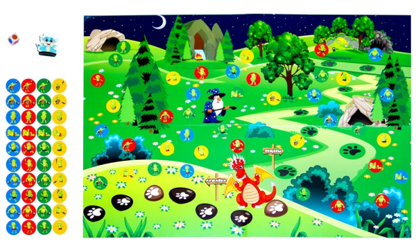 Игра настольная Игра-ходилка "Тролли и дракон" ТМ Ракета Р3777 РА