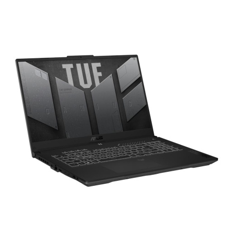Ноутбук ASUS TUF Gaming A17 FA707NUG AMD Ryzen 7 7445HS/16Gb (D5)/SSD512Gb/RTX4050 6Gb (115W)/17.3"/IPS/FHD/1920x1080/144Hz/NoOS/RJ-45/Mecha Gray/2.6kg