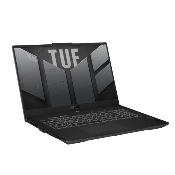 Ноутбук ASUS TUF Gaming A17 FA707NUG AMD Ryzen 7 7445HS/16Gb (D5)/SSD512Gb/RTX4050 6Gb (115W)/17.3"/IPS/FHD/1920x1080/144Hz/NoOS/RJ-45/Mecha Gray/2.6kg