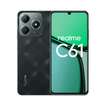 Смартфон Realme C61 8Гб 128Гб Темно-Зеленый 6.74", 1600*720, IPS, 8*1.8ГГц, 50+0.08Мп, 5Мп, 4G, NFC, 5000мАч, And 14