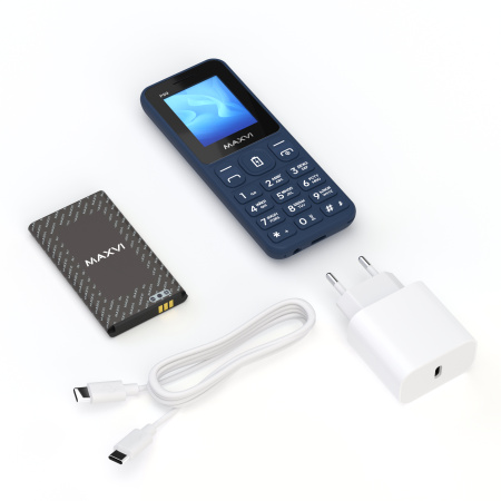 Сотовый Maxvi P99 Blue 2sim/2.0"/160*128/microSD/0.3МП/Bt/2500мАч/моноблок