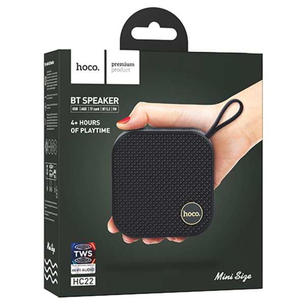 Портативная колонка HOCO HC22 Bluetooth 1x5Вт 1200mAh Черный