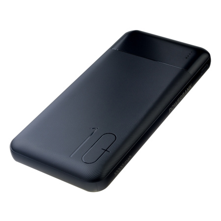 Аккумулятор внешний 10000_mAh Perfeo Powerbank + In Micro usb+Type-C /Out USB 1 А, 2.1A /Black