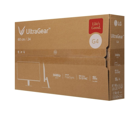 Монитор 23,8"/LG/24G411A-B/Черный/IPS/1920*1080/144Гц/DP/HDMI/