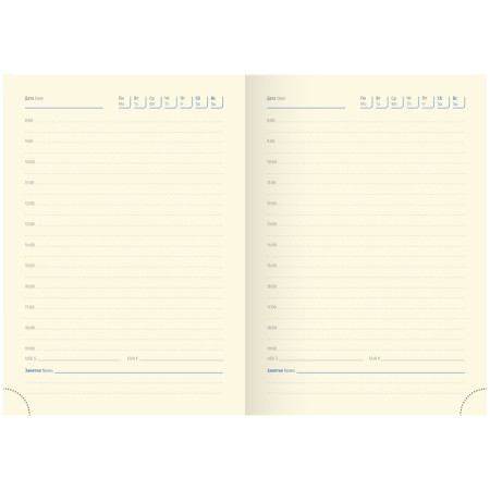 Ежедневник DELUCCI А6 недатир. 160л. гладкая кожа, зол. срез, коричневый UD1_89602