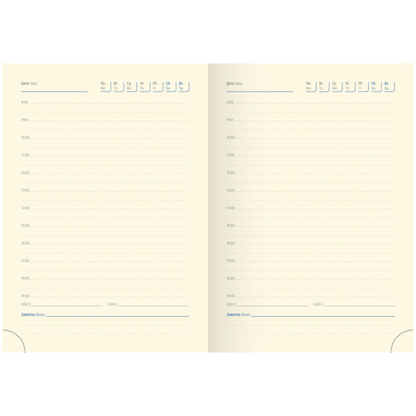 Ежедневник DELUCCI А6 недатир. 160л. гладкая кожа, зол. срез, коричневый UD1_89602